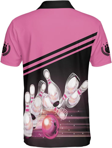 Personalized Name Bowling Polo Shirts 3D for Women, Bowling Shirt, Bowling Shirts for Womens, Team Bowling Shirt Women1