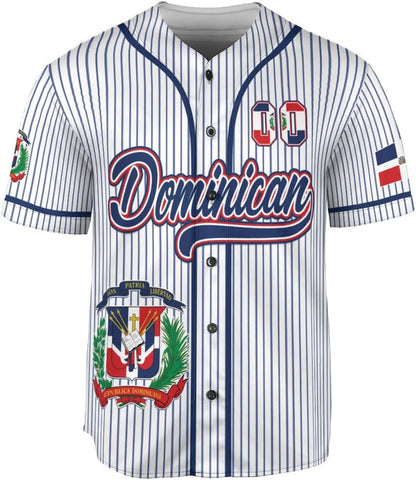 Custom Dominican Jersey for Men Dominican Baseball Jersey Dominican Baseball Jersey Dominicana Shirt Dominican Flag Jersey