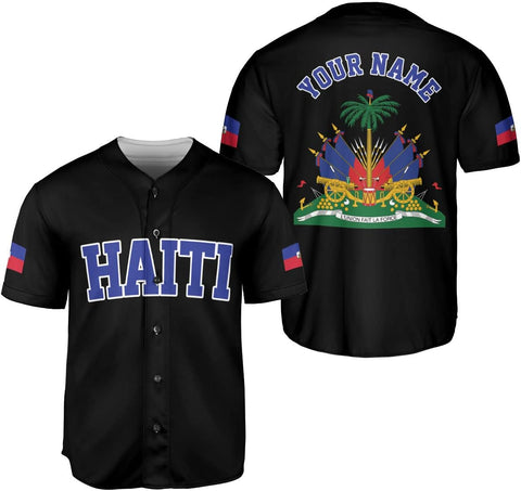 Personalized Name Haiti Baseball Jersey, Haitian Baseball Jersey for Men Women, Haitian Pride Jersey Shirt