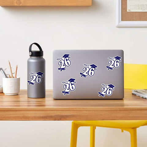 3 Pcs Senior 2026 Sticker, Class of 2026 Sticker, 2026 Senior Stickers, Graduation 2026 Stickers for Laptop Water Bottle Phone Car Window Helmet Vinyl Decal 3 Inches (Class of 2026)