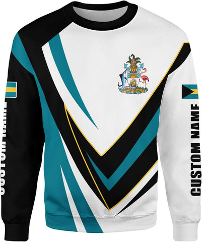 Personalized Bahamas Shirt 3D Custom Bahamas Flag Shirt for Men and Women Bahamas Pride Shirt