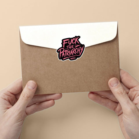 3 Pcs Fuck The Patriarchy Sticker, Bumper Sticker Feminism, Destroy The Patriarchy, Political Bumper Stickers - Vinyl Sticker 3 Inches for Water Bottles Laptop Phone Car Window Helmet