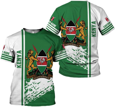 Personalized Kenya Flag 3D Shirts - Kenyan Pride Gift