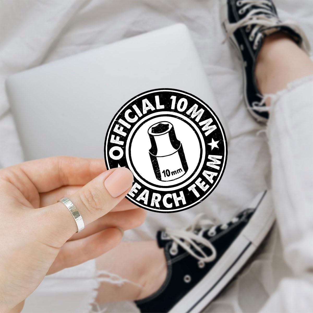 3 Pcs 10MM Search Team Sticker Funny Mechanic Stickers 10MM Search Team Stickers Official 10MM Search Team Sticker Waterproof for Laptop Bottle Phone Car Helmet Hard Hat Funny Gifts Sticker 3"x3"