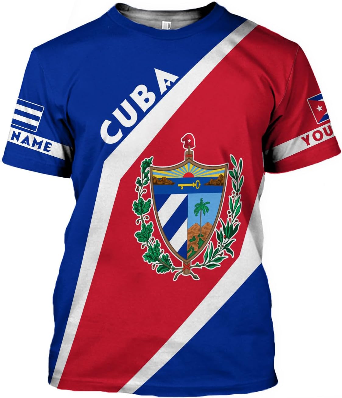Ligthuy Personalized Name Cuba Shirt 3D, Cuban Tshirts for Men and Women, Cuba Flag Shirt, Sweatshirt, Hoodies, Zip Hoodies