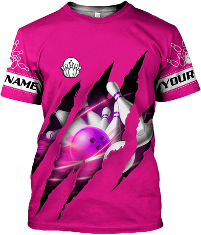 HomeDesign Personalized Name Bowling Shirts for Men & Women, Bowling Shirts for Team Bowling, Bowling Shirts Gift Unisex