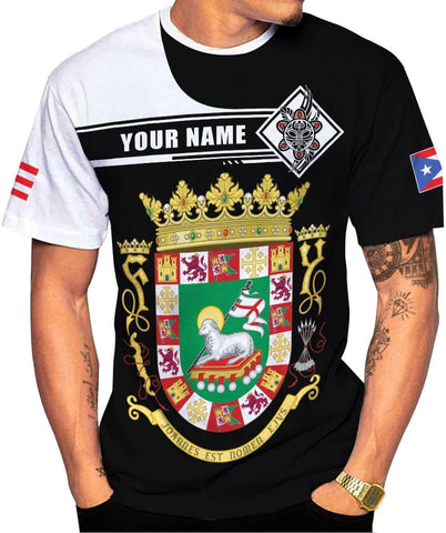 Mostefy Personalized Name Puerto Rico Shirt, Customized Puerto Rico Shirts for Men and Women, Puerto Rico Flag T-Shirt3