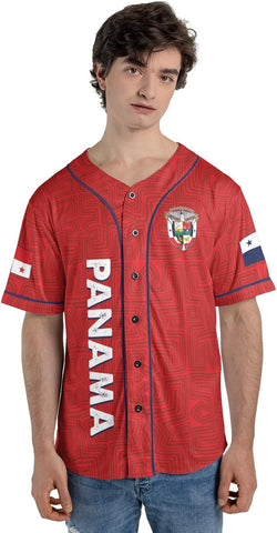 MAPrints Personalized Name Panama Baseball Jersey, Panama Camisa Jersey Shirt Panamanian Flag Pride Jersey for Men and Women