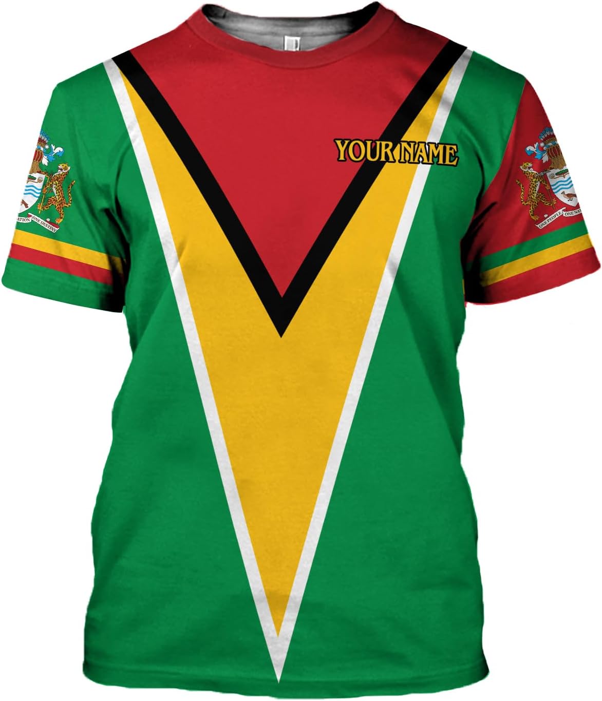 Personalized Name Guyana Shirts for Men and Women,Guyana Flag Funny Patriotic T-Shirt, Guyanese Pride Flag Shirt