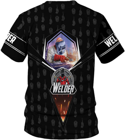 Personalized Welder Shirt Custom Welder Shirts Welding 3D T Shirts Welder Tshirt for Men and Women