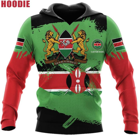 Personalized Kenya Flag 3D Shirts - Kenyan Pride Gift