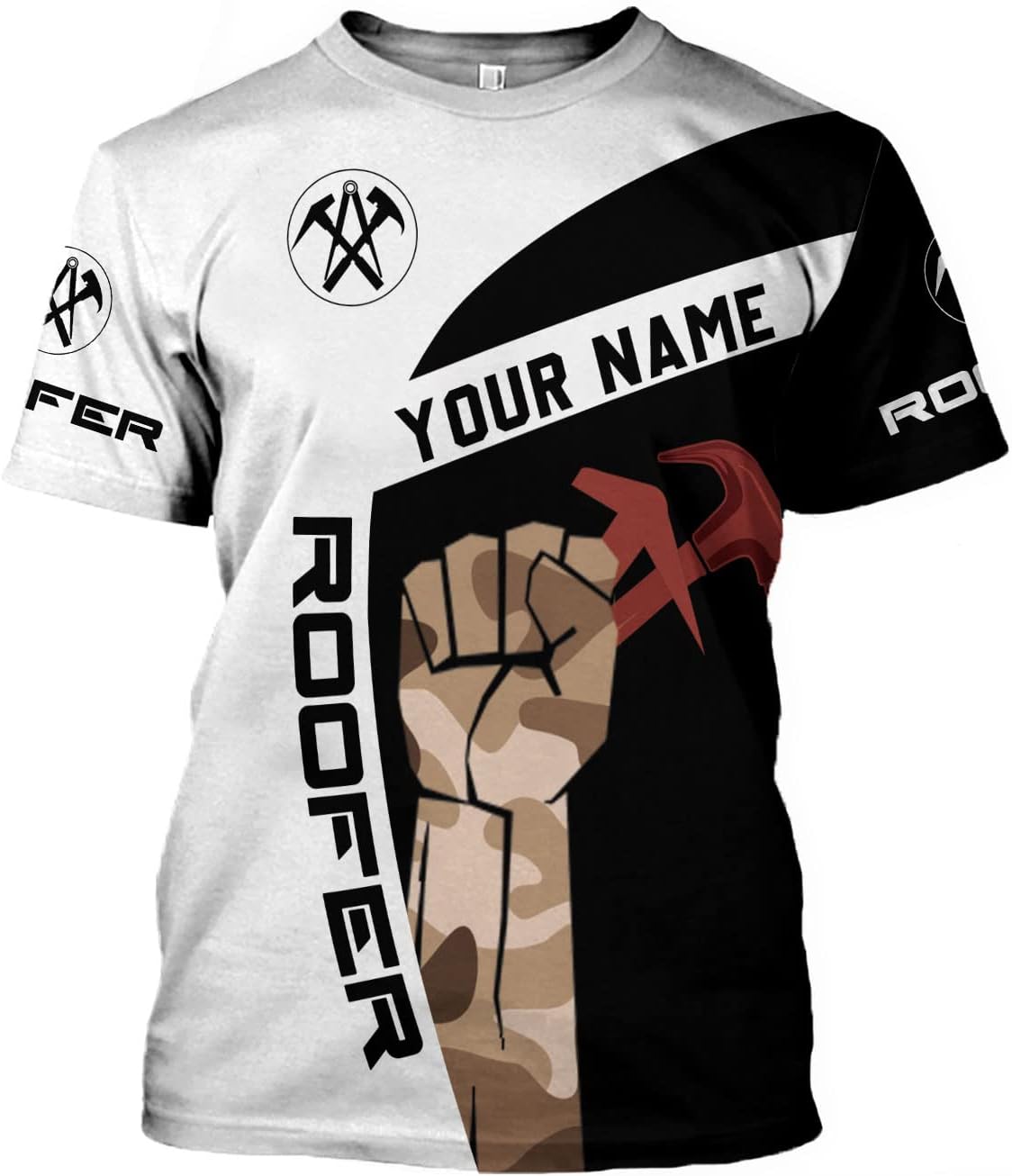 Personalized Roofer Tshirt, Roofing Shirt Men, Gift for Roofer 3D All Over Printed Tshirt, Gift for Father's Day and Birthday