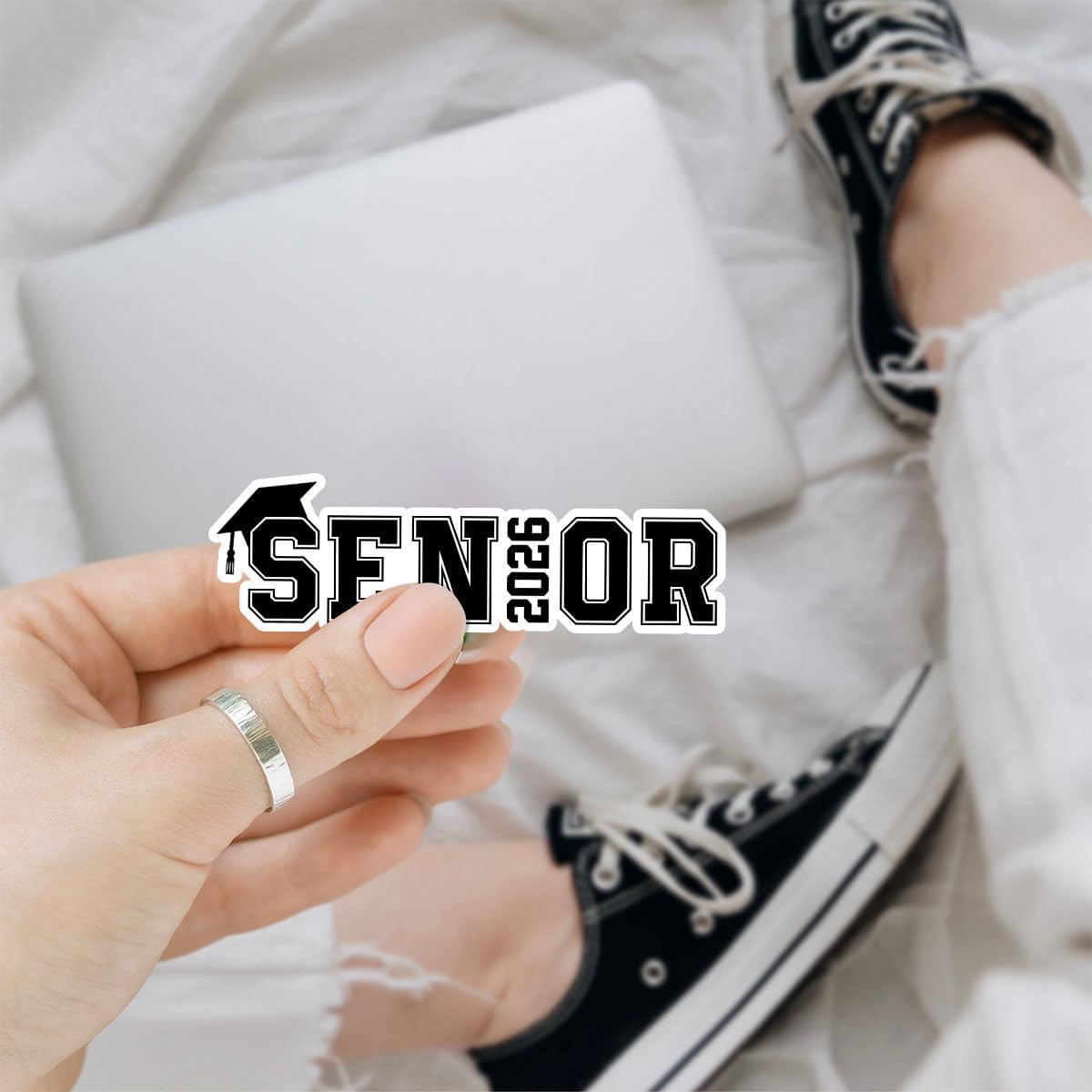 3 Pcs Senior 2026 Stickers, Senior Stickers, Senior Car Decorations Class of 2026, Senior Year 2026 - Vinyl Stickers for Laptop Water Bottle Phone Car Helmet 3 Inches (Senior 2, 3 inches)