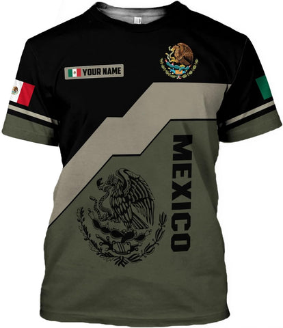 Mostefy Personalized Name Mexican Shirts for Men 3D, Customized Mexico Shirts for Men, Mexico Shirts for Women Mexico Shirt