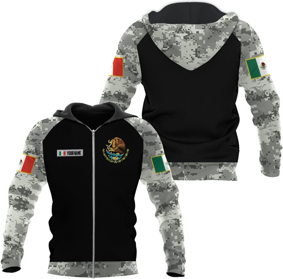 Personalized Camo Mexico Eagle Mexican Sudadera De Mexico Hombre Unisex Hoodie, T Shirt, Zip Up Hoodie, Sweatshirt for Men Women HD971