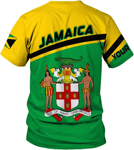 MoonArt Personalized Jamaica Shirt Custom Jamaica Flag Lion Hoodie for Men and Women, Jamaican Pride T-Shirt, Jamaicana