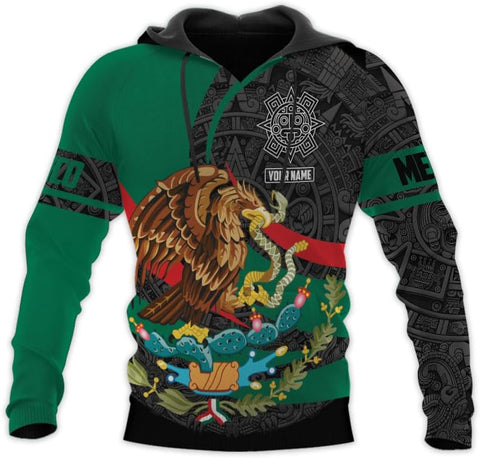 RoyalBro Personalized Mexico Shirts, Camisas De Mexico, Mexico Shirts for Men, Mexican Flag Jersey Shirt Mexico 3D Shirt