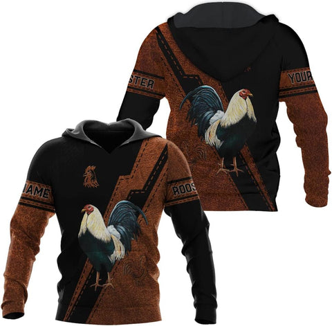 Mostefy Personalized Name Rooster Shirt 3D, Rooster Shirts for Men, Chicken Tshirts Shirts for Women, Funny Chicken Shirts
