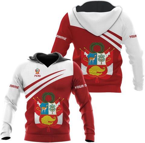 MAPrints Personalized Name Peru Shirts for Men and Women, Custom Peru 3D Tshirt, Peru Flag Pride Shirt, Peruvian Camisa Shirt