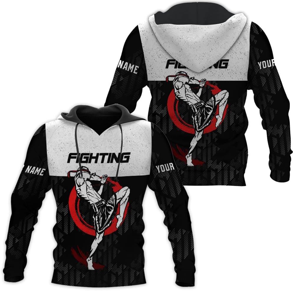 MAPrints Personalized Name Muay Thai Pride Shirt for Men