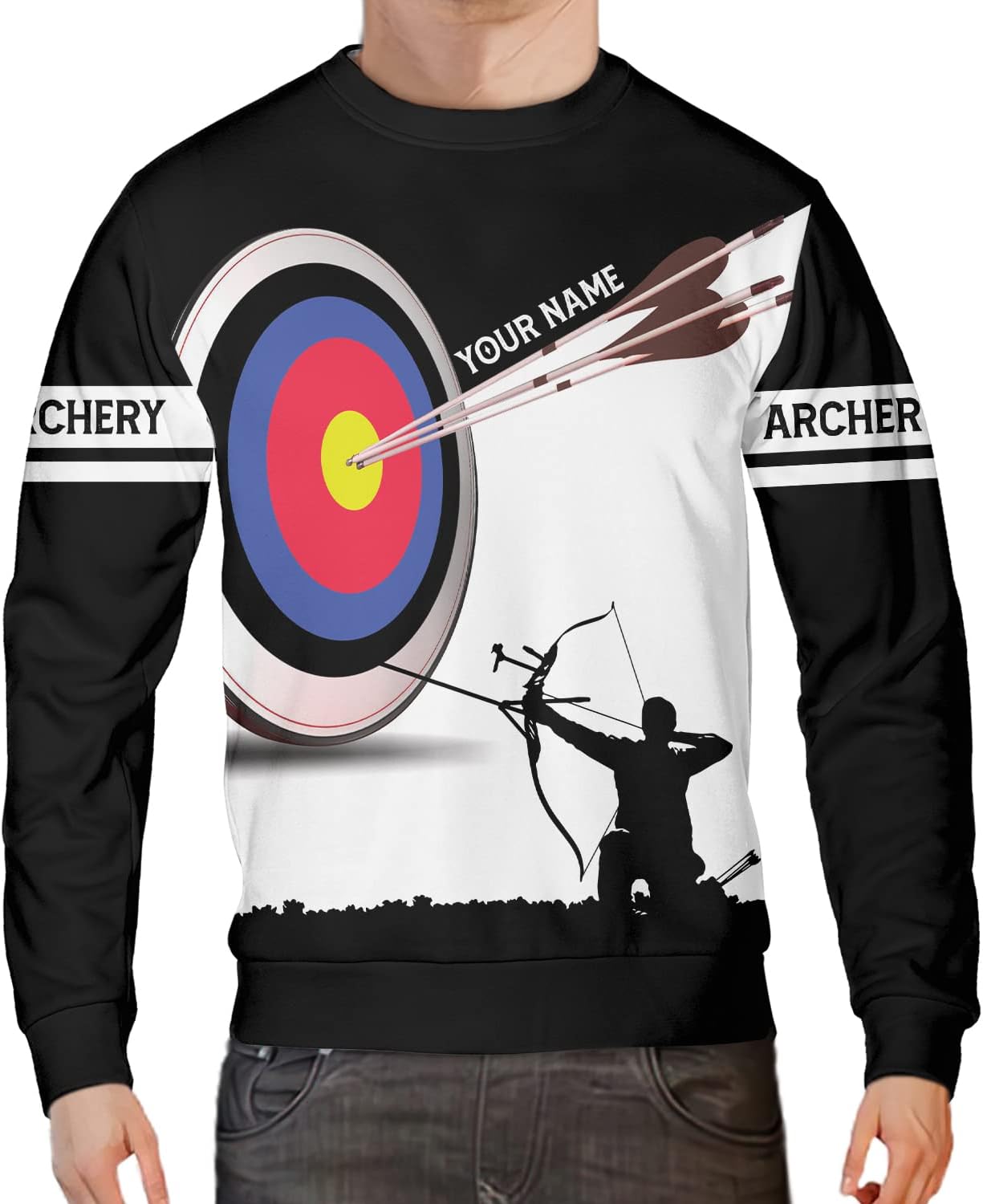 Personalized Men's Archery Shirts, Custom Name & Team Name Jerseys, S-5XL Polo Shirts
