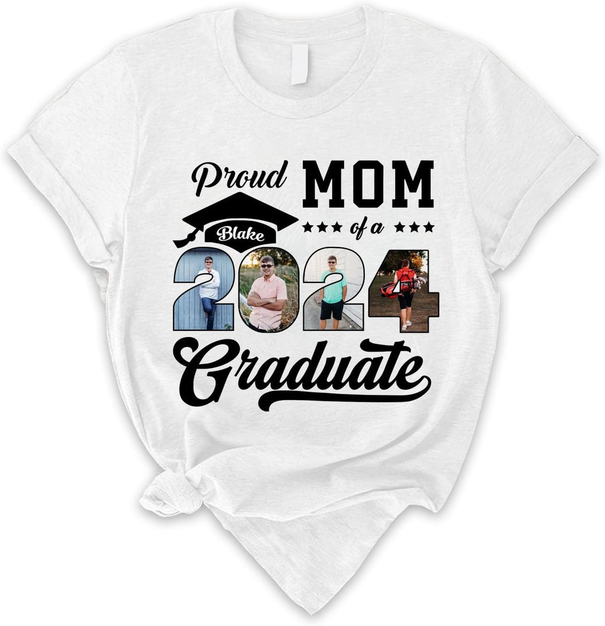 Personalized Graduation 2024 Shirt Proud Family of A Class of 2024 Graduate Class of 2024 Senior Class of 2024 Class of 2024