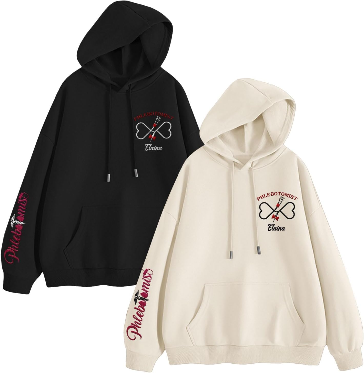 Custom Phlebotomist Sweatshirt Medical Sweater Phlebotomy Tech Shirt Syringe Needle Blood Gift New Technician Veins