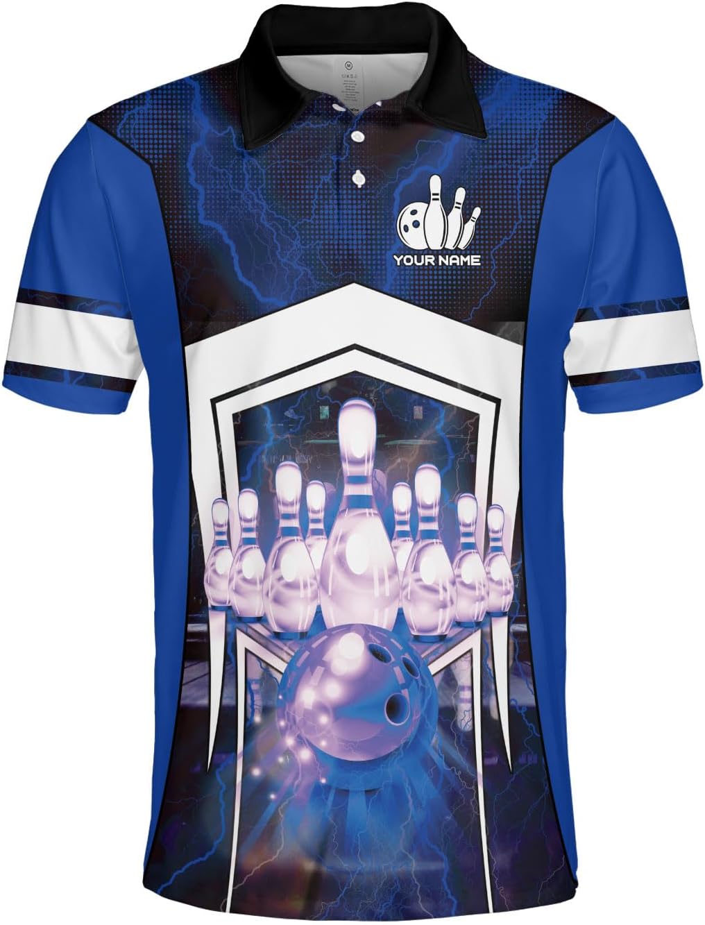 Custom Bowling Polo Shirt Personalized 3D Team Name Bowling Shirts for Men Women Jersey Unisex Bowler Short Sleeve Gift Tee