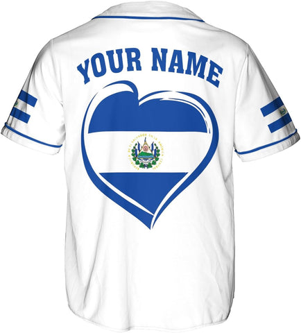 Parvii Personalized El Salvador Baseball Jersey - Proud El Salvador Shirt for Men