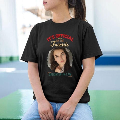 HomeDesign Personalized My Daughter in Law is My Favorite Child Shirt, Daughter in Law Tshirt favorite child is my Daughter