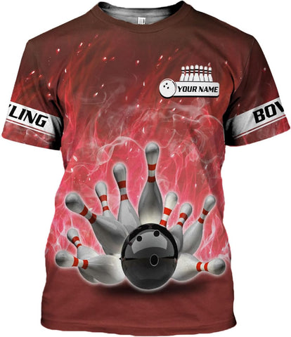 Podagree Personalized Name Bowling Shirts for Men and Women 3D, Bowling Shirts for Team Bowling, Bowling Shirts Gift