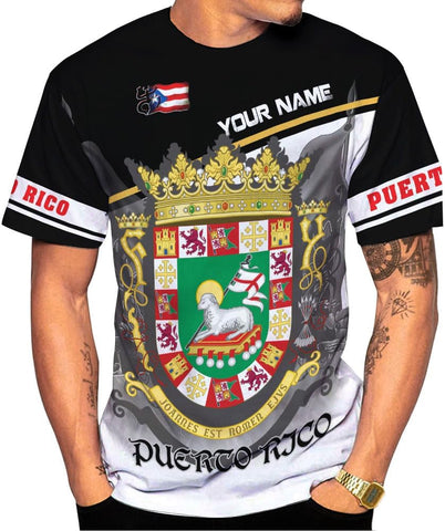 Mostefy Personalized Name Puerto Rico Shirt, Customized Puerto Rico Shirts for Men and Women, Puerto Rico Flag T-Shirt3