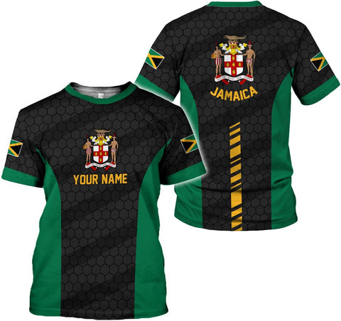 Custom Jamaica Flag 3D Shirt Women Men Clothes for Jamaica Vacation Jamaican Pride Shirts Personalized Tshirt Jersey