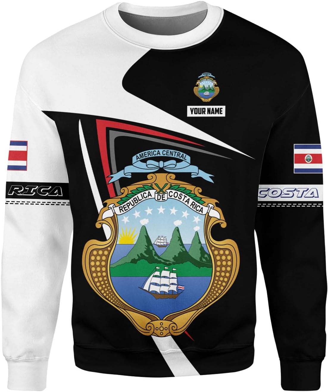 Ligthuy Personalized Costa Rica Shirt 3D, Costa Rica Tshirt, Costa Rica Shirts for Men Women, Costa Rican Pride Flag