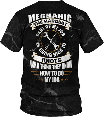 AOVL Personalized Mechanic Shirt 3D Mechanic Shirts Tool Box Mechanic for Men Women Mechanic Garage T-Shirt Mechanics S-5XL