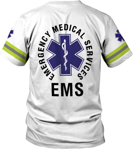 Podagree Personalized EMT Shirt, EMS Shirt, Customized EMS Shirts,EMT Paramedic Uniform Emergency Medical Technician Shirts