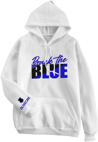 Personalized Police Back The Blue Embroidered Shirts, Thin Blue Line Tshirt Hoodie Sweatshirt Men Women, Love Police Shirt