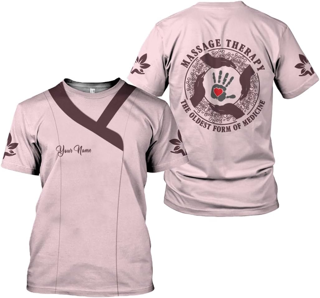 Personalized Massage Therapist Women's T-Shirt - Spa Uniform, Gift
