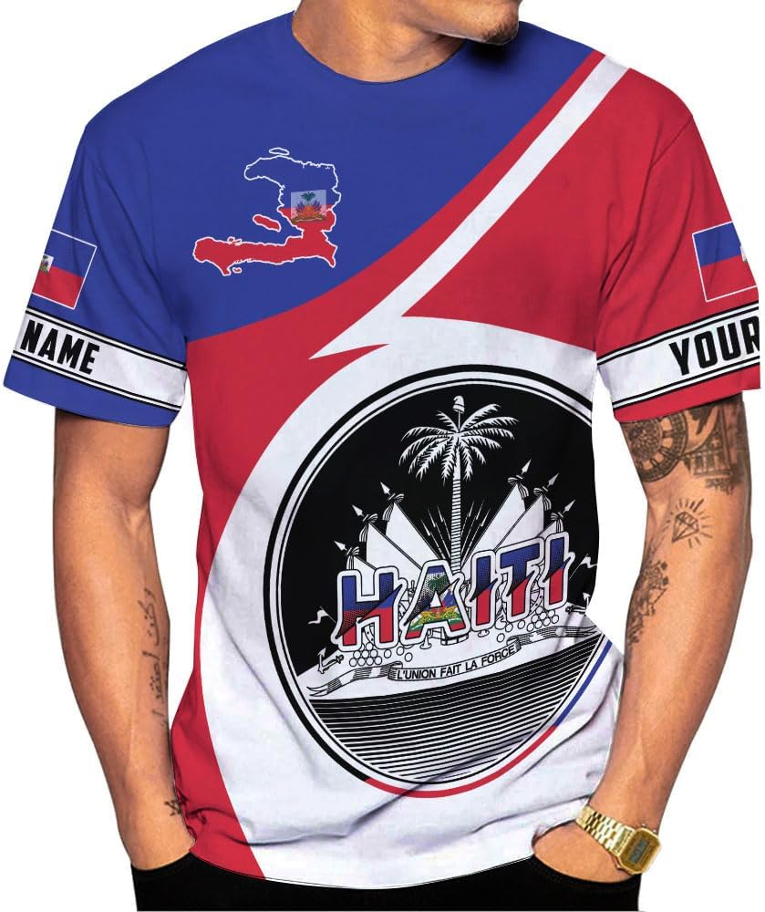 Podagree Personalized Haiti Shirt Haiti Tshirt Haiti Shirts for Men Women Haitian Pride Tshirt Haiti T Shirt Haiti Gifts Tee