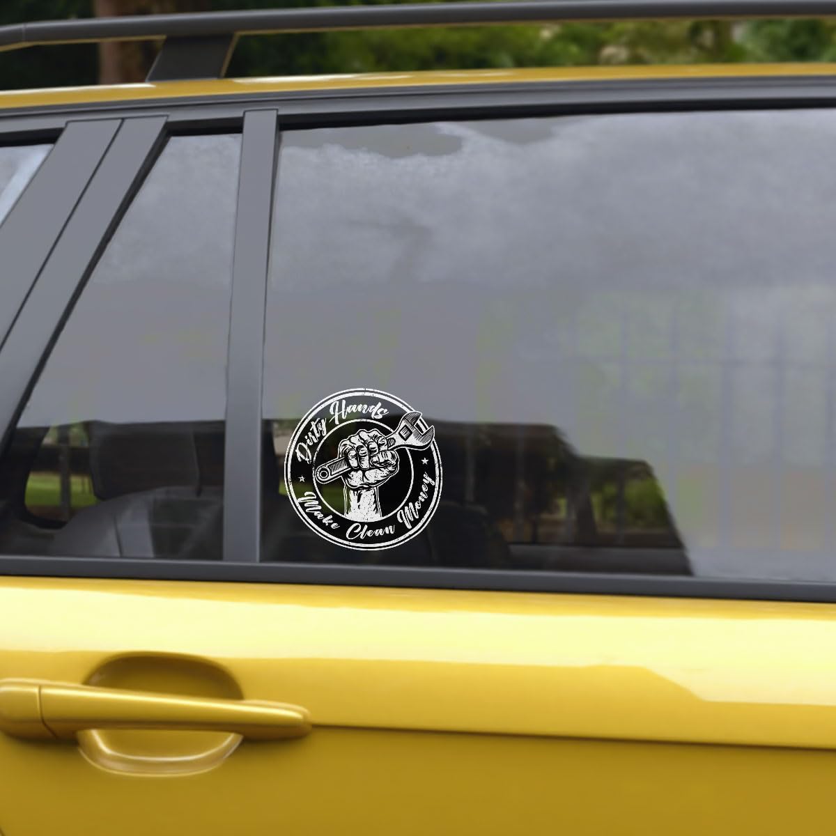 3 Pcs Dirty Hands Make Clean Money Sticker, Dirty Hands Clean Money Decal, Dirty Hands Clean Money Sticker, Welding Mechanic Lineman Blue Collar Stickers for Laptop Bottle Phone Car Helmet 3"x3"