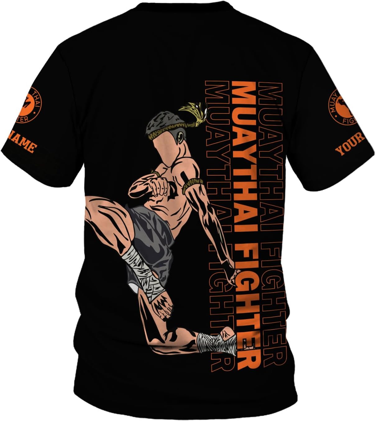 MAPrints Personalized Name Muay Thai Pride Shirt for Men