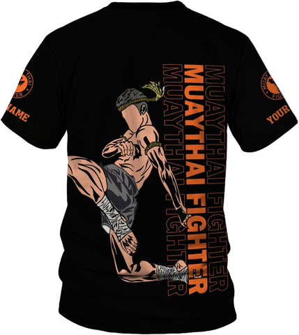 MAPrints Personalized Name Muay Thai Pride Shirt for Men