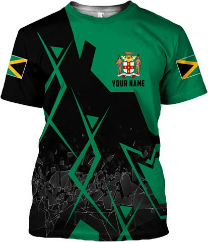 Personalized Jamaica Shirt Custom Jamaica Flag Lion Shirt for Men and Women, Jamaican Pride T-Shirt, Jamaica Tshirt Jamaicana