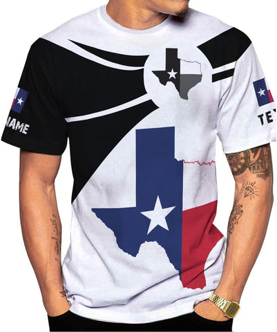 Mostprints Personalized Texas Flag Shirt and Map Dont Mess with Texas Customize Name Texas Shirts for Men Women Adult Size