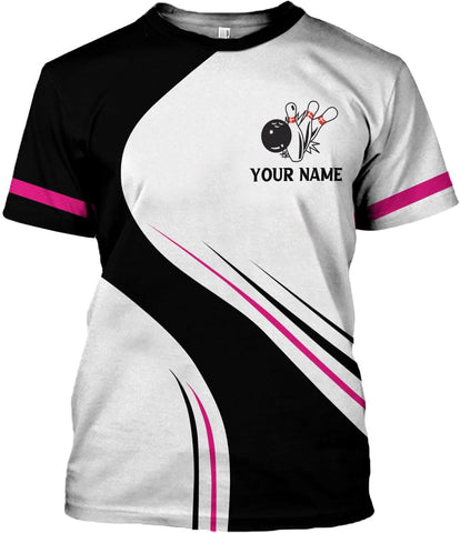 Podagree Personalized Name Bowling Shirts for Men and Women 3D, Bowling Shirts for Team Bowling, Bowling Shirts Gift
