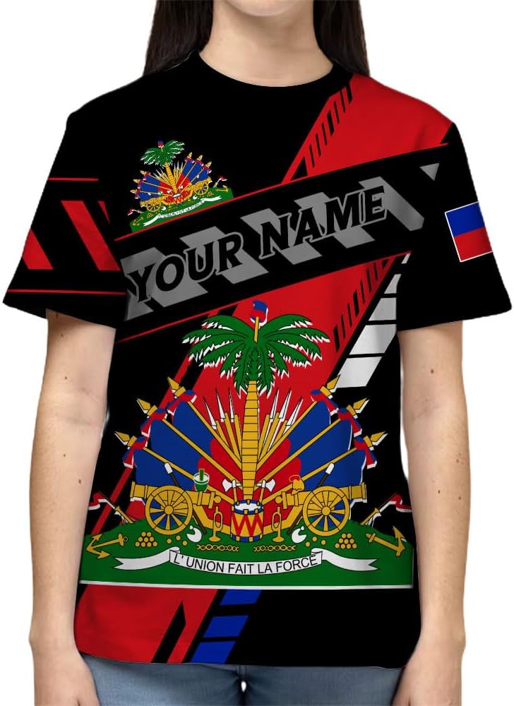 Ligthuy Personalized Haiti Shirt 3D, Haitians Flag Pride Shirt, Haiti Shirts for Men & Women, Haitian Pride Tshirt 1