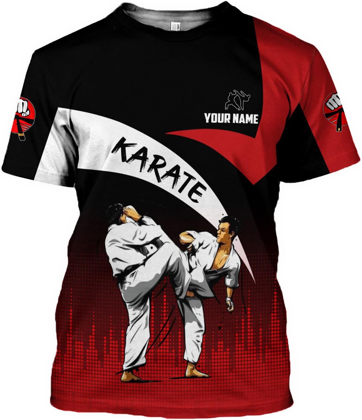Personalized Karate 3D Tshirt Cool Karate Gift for Boys Girls Karate Lovers T-Shirt Karate Shirts Uniform S-5XL (HD289)