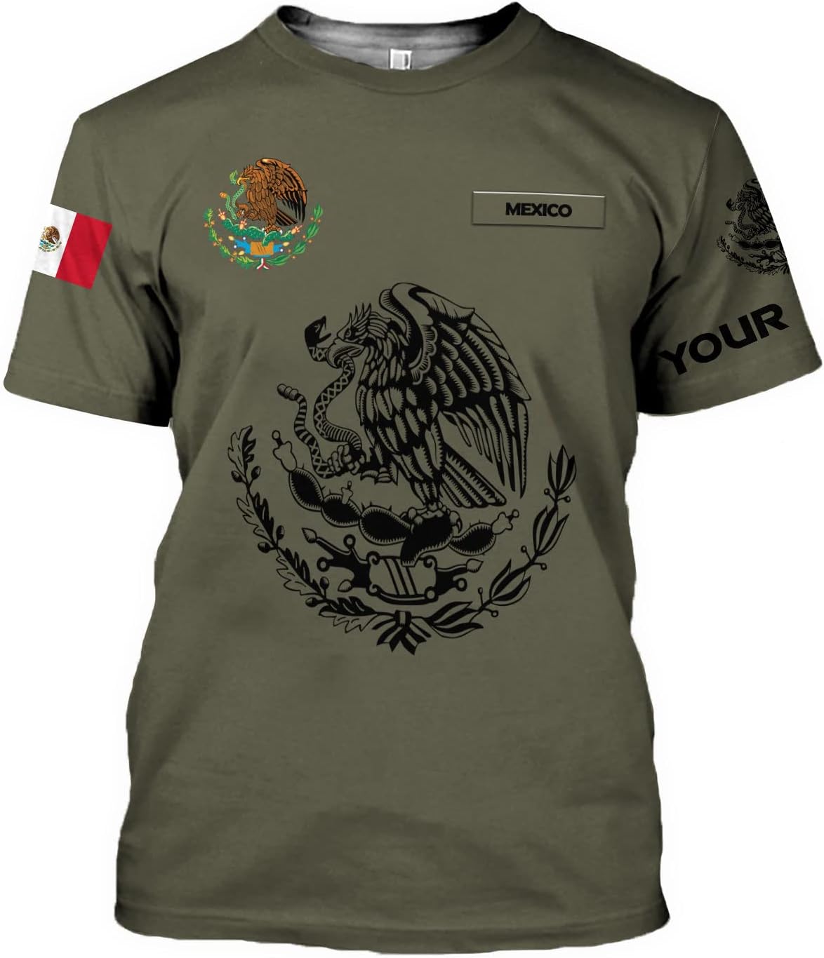 Personalized Name Eagle Mexico Mexican US Flag Sudadera De Mexico Hombre Unisex Hoodie, T Shirt, Zip Up Hoodie, Sweatshirt for Men Women HD941