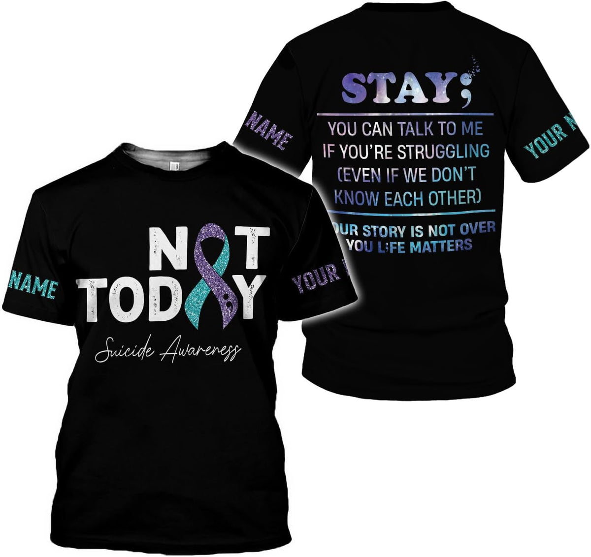 MAPrints Personalized Suicide Awareness 3D Shirt, Suicide Prevention Awareness T Shirt, Sweater, Hoodies, Mental Health Shirt