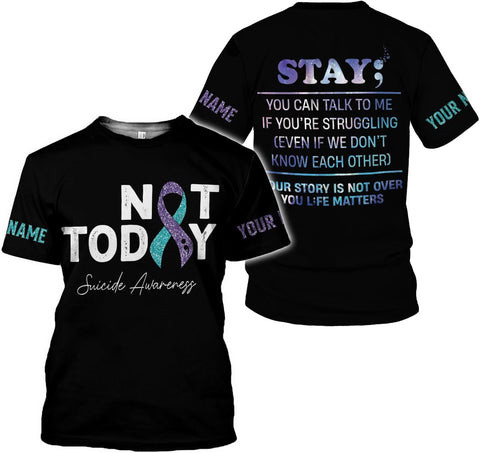 MAPrints Personalized Suicide Awareness 3D Shirt, Suicide Prevention Awareness T Shirt, Sweater, Hoodies, Mental Health Shirt